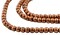The Bead Chest 4mm Round Copper Beads - Full Strand of African Metal Spacer Beads